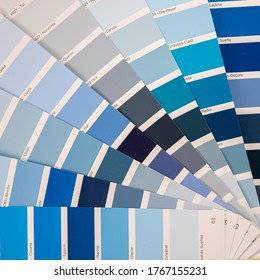 Different Shades Blue Colour Chart Stock Photo 1767155231 | Shutterstock