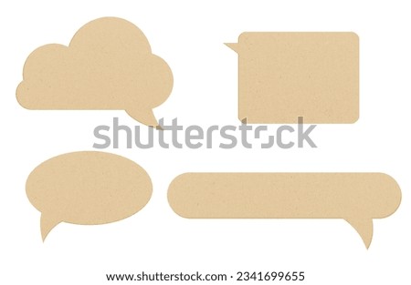 different shaped speech bubbles, speech sign isolated from background, message