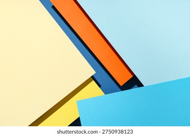 Different sheets of paper as background