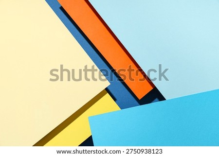 Different sheets of paper as background
