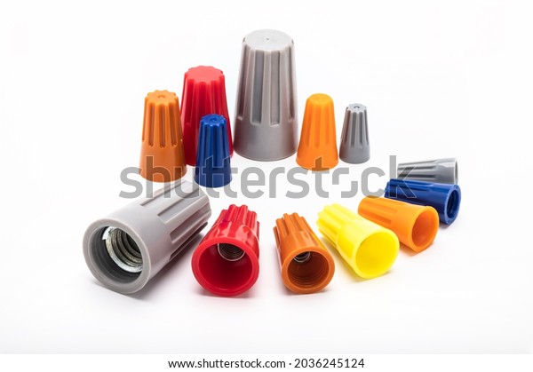 Different Sizes Colors Wire Nut Connecters Stock Photo 2036245124 ...