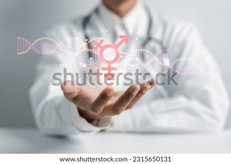 Different and transgender concept. third gender and sex, many gender, world national more gender. Symbol of transgender.