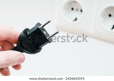 Different type power socket. Use plug adapter, travel adapters