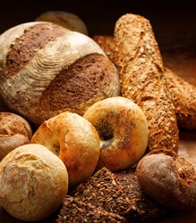 Different types of bread stock photo containing assortment and bakery ...