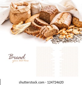 Different Types Of Bread With Space For Text