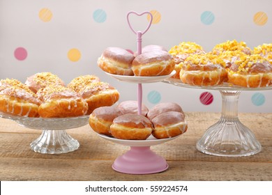 Different Types Of Donuts Cakes On Fat Thursday