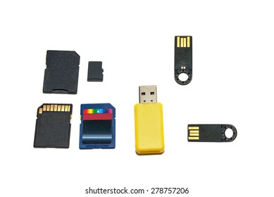 Different Types Flash Cards Isolated On Stock Photo 278757206 ...