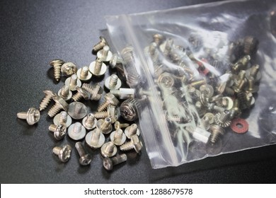 Different Types Of PC Case Screws, Ziplock Bag