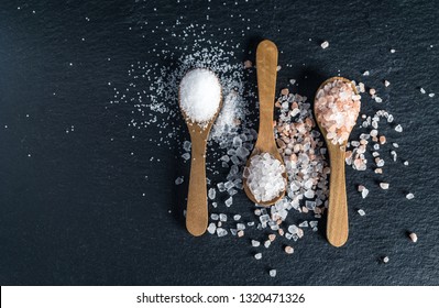 Different Types Salt Sea Himalayan Kitchen Stock Photo 1320471326 ...