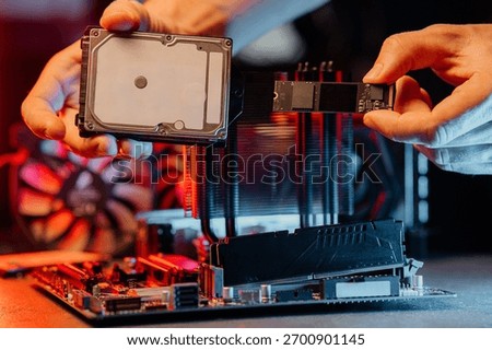 Different types of SSD disk driveClassic SSD and SSD m2