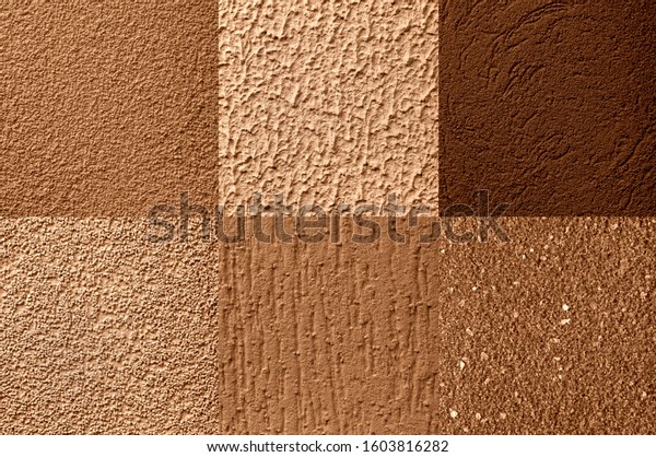 Different Types Wall Texture Grafiato Stock Photo Edit Now