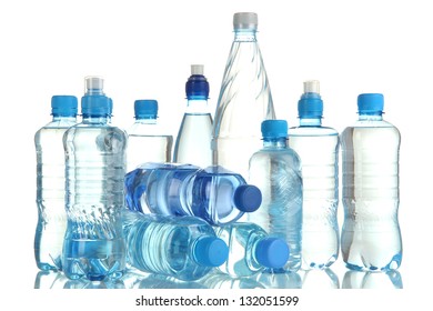 Group Plastic Bottles Water Isolated On Stock Photo (Edit Now) 86369464