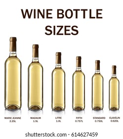 1,631 Wine Bottle Sizes Images, Stock Photos & Vectors | Shutterstock