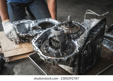 Differential and transfer case rebuilds and repairs ,automatic transmission repair and service in garage service shop.