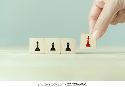 Differentiation strategy concept. Business develop by providing uniqueness, different and distinct from competitors, creating competitive advantages. Differentiation of product, service and brand.