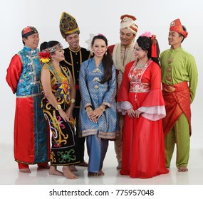 Diffferent Racial Malaysia Standing Together Stock Photo 775957048 ...