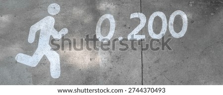 A difficult and arduous 200 meter track