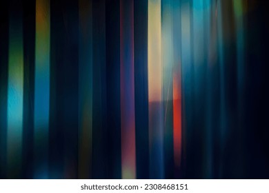 Diffraction Grading Effect Overlays. Prismatic Holographic Color, Abstract Light Refraction, Beautifully Blurred Photo Design, Old Spectral Rainbow Distortions