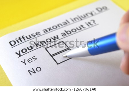 Diffuse axonal injury: do you know about it? Yes or no