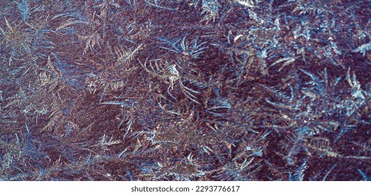 Diffuse. Frosty patterns on the paintwork. Nature does not do her work according to a single pattern; she prides herself on her ability to vary.