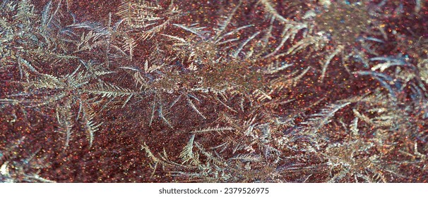 Diffuse. Frosty patterns on the paintwork. Nature does not do her work according to a single pattern; she prides herself on her ability to vary.