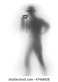 Diffuse man shape and mask