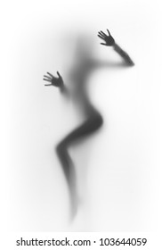 Diffuse Sexy Woman Silhouette, Hands
