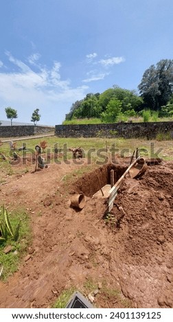 Digging the ground for the final resting place of Muslims