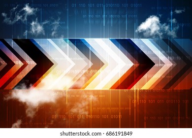 Digital Abstract technology background, 3d rendering