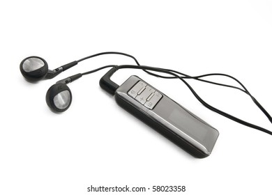 Digital Audio Player With Headphones