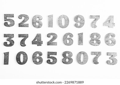 Digital background with numbers. Texture of random numbers figures. Economic Collapse or default concept.