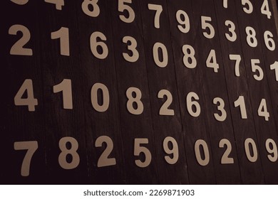 Digital background with numbers. Texture of random numbers figures. Economic Collapse or default concept.