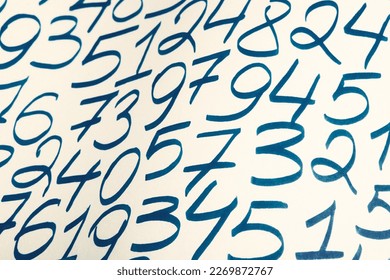 Digital background with numbers. Texture of random numbers figures. Economic Collapse or default concept.