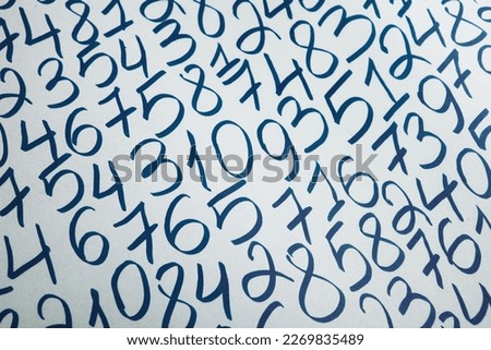 Digital background with numbers. Texture of random numbers figures. Economic Collapse or default concept.
