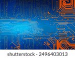Digital background perfect for tech processes, neural networks, artificial intelligence, data transfer and security, ai generated background for digital storage, multimedia presentations