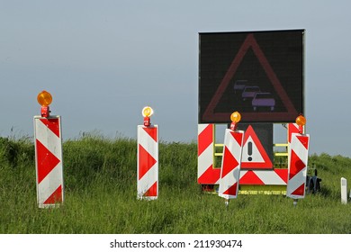 Digital Bulletin Board To Announce Road Works