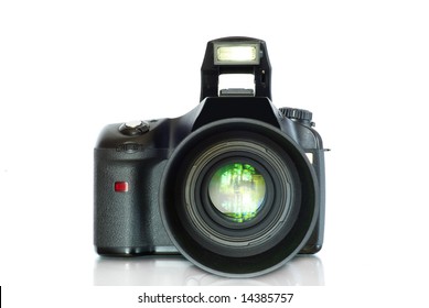 Digital  Camera Isolated On A White