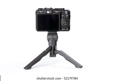 Digital Camera On Tripod