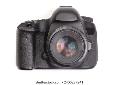digital camera on a white background.