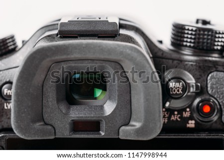 Similar – Digital Camera Viewfinder Close-Up