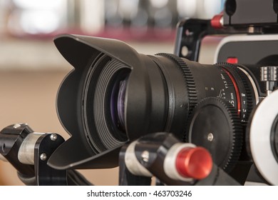 Digital Cinema Professional Camera and Lens detail