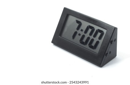 Digital clock displaying "7:00" in a flat, front-facing position on white background.