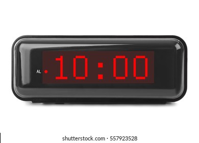 Digital Clock Isolated On White Background