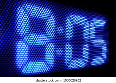 Digital Clock Panel Close-up - Powered by Shutterstock