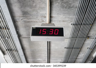 digital clock with red digit - Powered by Shutterstock