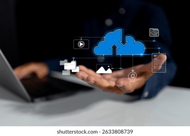 Digital cloud storage enhances data security, backup reliability, and file management for business networks, enabling seamless upload and download with advanced technology