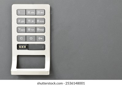Digital combination number panel keypad safe locking mechanism security.