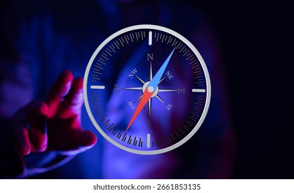 Digital Compass Navigation Guide Technology - Powered by Shutterstock - Get 15% off with code: PIKWIZARD15