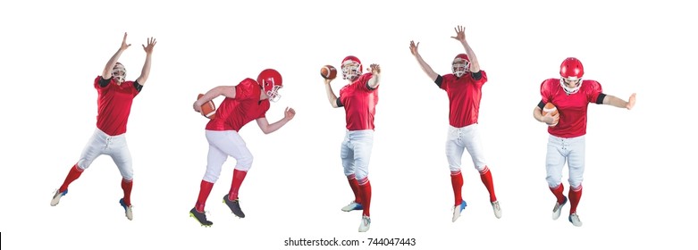 Digital composite of american football players wide - Powered by Shutterstock