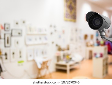 Digital composite of cctv, store